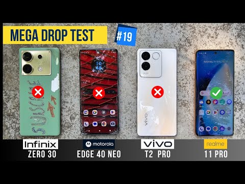 Drop Test - Moto Edge 40 Neo vs Vivo T2 Pro vs Infinix Zero 30 vs realme 11 Pro | Durability