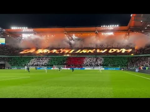 "ZA BRAĆMI JAK W DYM" - oprawa na meczu Legia - Radomiak | 19.12.2021