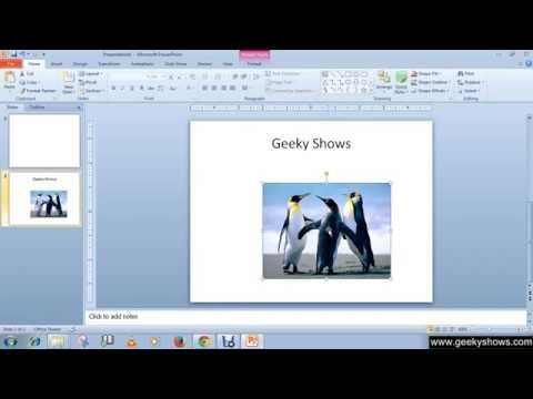 Microsoft PowerPoint 2010 Arrange the Picture Clip Art