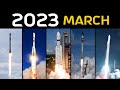 Rocket Launch Compilation 2023 - March