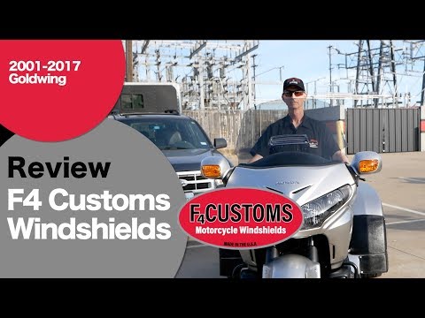 Review of F4 Customs Windshield for '01-'17 GL1800 Goldwing