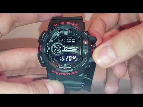 G-Shock GA-400 manual 5398 to set time and calibration