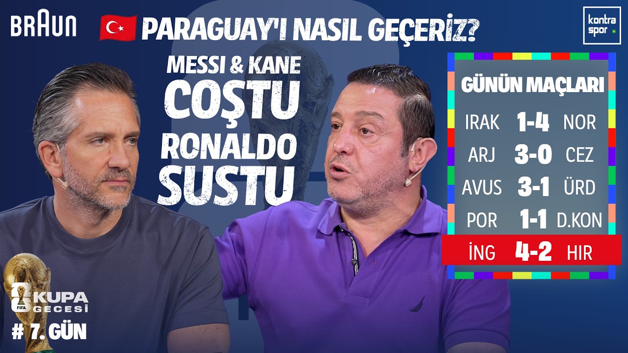 🔴 CANLI | Portekiz - D. Kongo, İngiltere - Hırvatistan | Nihat Kahveci, Nebil Evren | Kupa Gecesi #7