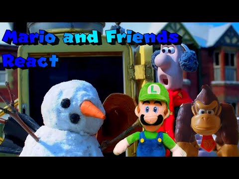 Mario and Friends React: Wallace and Gromit's Cracking Contraptions Shorts - The Snowmanotron