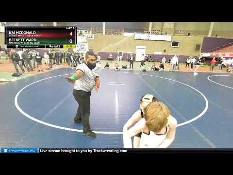 67 Lbs 1st Place Match - Beckett Ward, Hastings Wrestling Club Vs Kai McDonald, Sebolt Wrestling A
