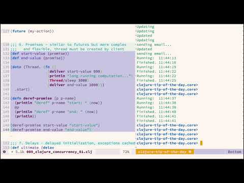 Clojure Tip of the Day - Episode 9: Clojure Concurrency - Overview