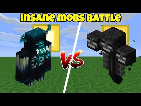 EPIC MINECRAFT MOBS BATTLE - WITHER VS WARDEN
