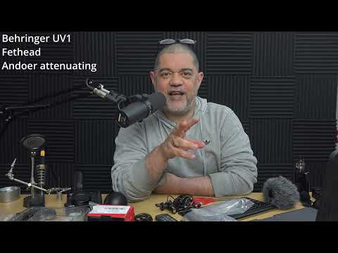 Shure SM7B preamp tests for gain, noise, & tone using Behringer UV1, Fethead & Andoer WS-V2 - PRELIM