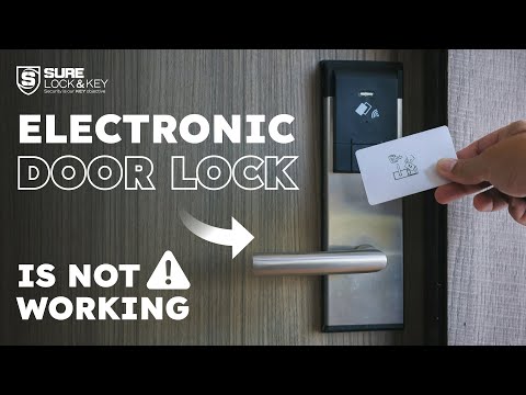 Part of a video titled Why Your Electronic Door Lock Stopped Working - YouTube