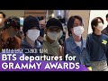 [Full] BTS(방탄소년단) Departure for  'GRAMMY AWARDS'  출국 | RM 진 슈가 지민 뷔