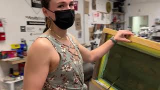 Tabletop Printing with a Silkscreen
