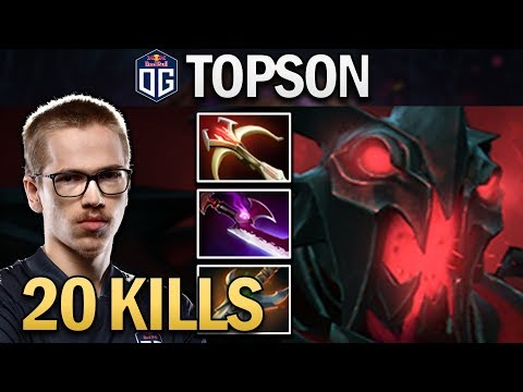 OG.TOPSON SHADOW FIEND WITH 20 KILLS - DOTA 2 7.24 GAMEPLAY