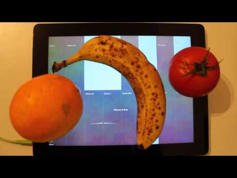 ThumbJam drum solo for orange, banana & tomato