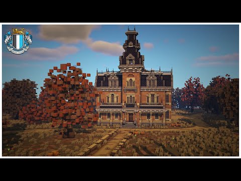 Minecraft : Haunted Second Empire Mansion - Halloween Timelapse Build
