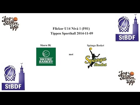 Skuru IK (F01) mot Spånga Basket - 2014-11-09