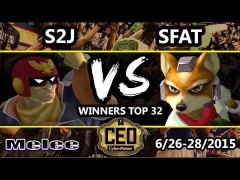 CEO 2015 - S2J (captain Falcon) Vs. MIOM | SFAT (Fox) SSBM Winners Top 32 - Smash Melee