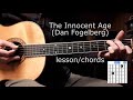 The Innocent Age Dan Fogelberg - guitar lesson
