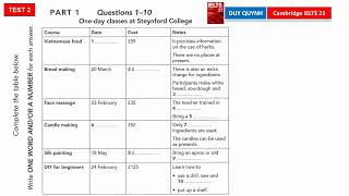 Cambridge IELTS 21 TEST 2 PART 1 #voduyquynh #ielts21 #ielts21test2part2