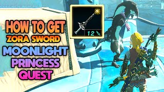 Zelda Tears of The Kingdom - How To Get Zora Sword (The Moonlight Princess Quest)