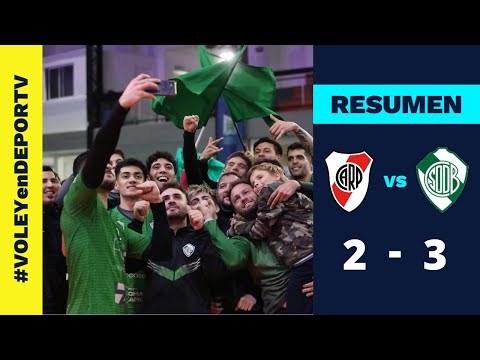 River 2-3 Defensores de Banfield - RESUMEN - Semifinal 1 - Liga Honor Caballeros - #VOLEYenDEPORTV