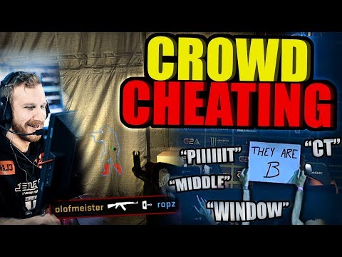 When Crowds Help CS:GO Pros - Highlights (Crowd Cheating)