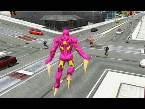Flying Iron Hero City Survival | Superhero Rescue Missions - Android GamePlay