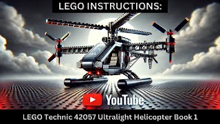 LEGO INSTRUCTIONS: Build the 42057 Ultralight Helicopter! 🚁✨ (Step-by-Step Flip Through)
