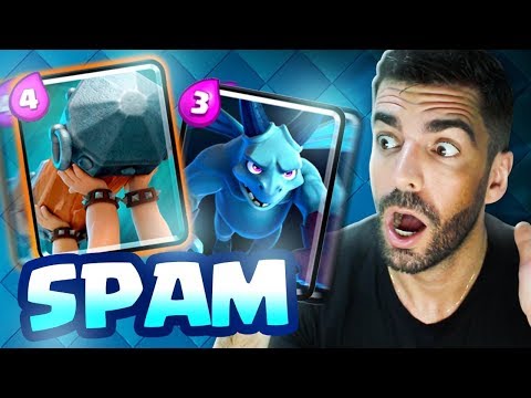MODINHA! USEI O NOVO DECK DE SPAM NO CLASH ROYALE!
