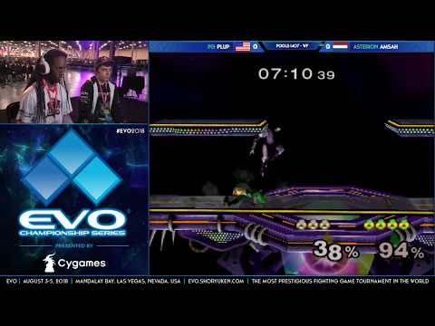 EVO 2018 - Plup (Sheik) vs Amsah (Sheik) - Pools Round 2 - SSBM