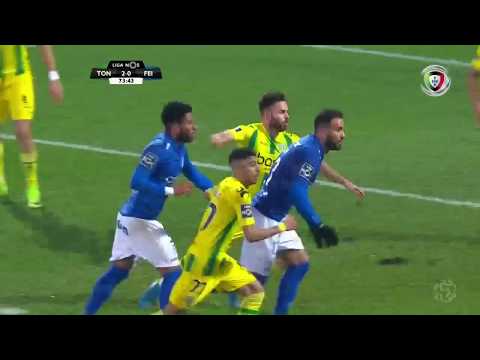 Golo de João Silva: Tondela 2-(1) Feirense (Liga 18ªJ)