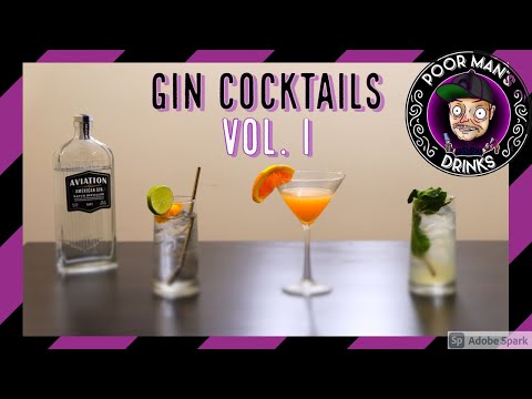 3 Gin Cocktails Vol. I | Poor Man's Drinks