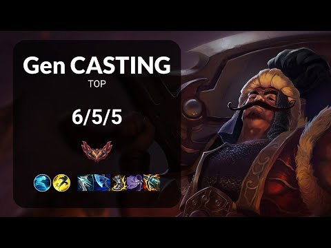 Gen Casting Tryndamere vs Rumble TOP - KR  Patch 13.15