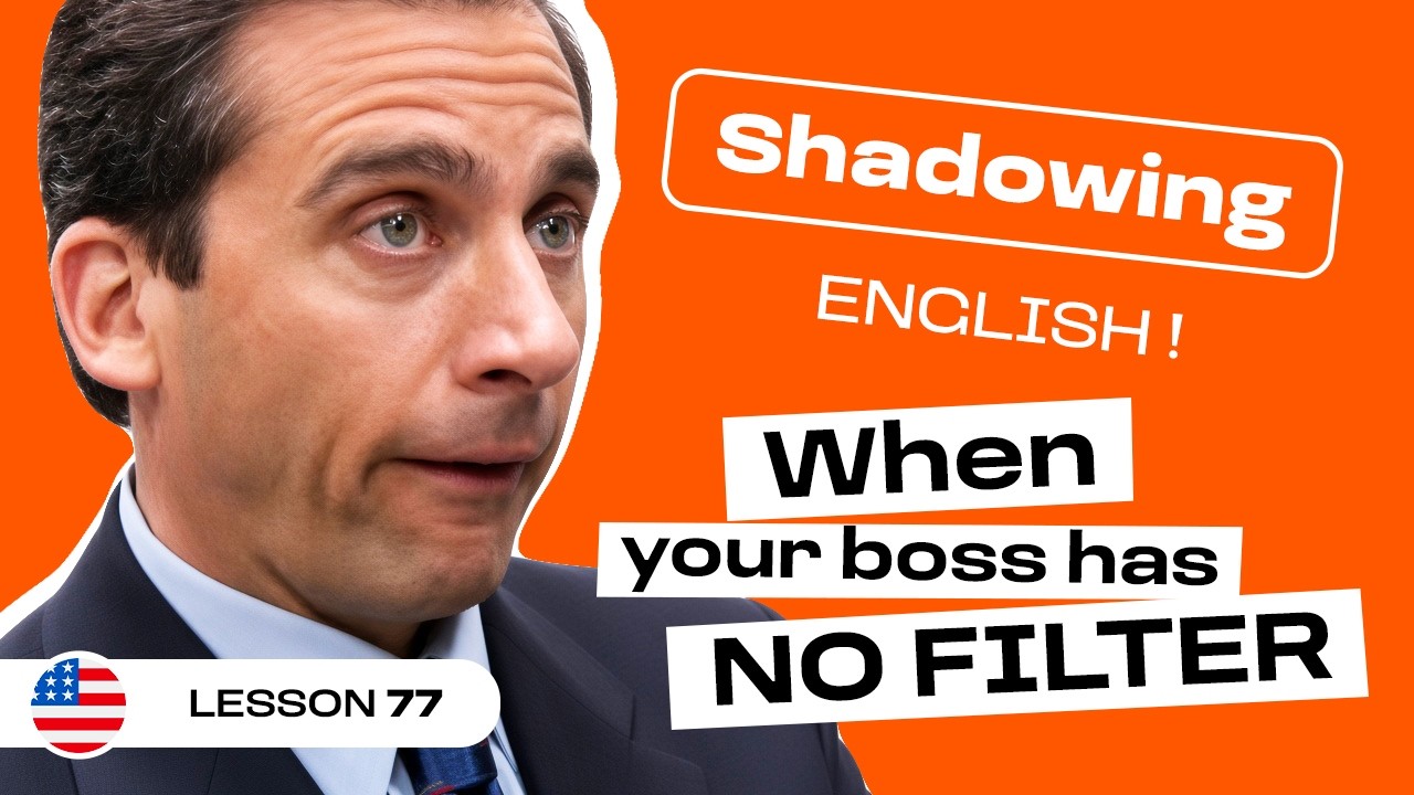 Shadowing English | THE OFFICE: How NOT to Talk at Work (lesson #77)