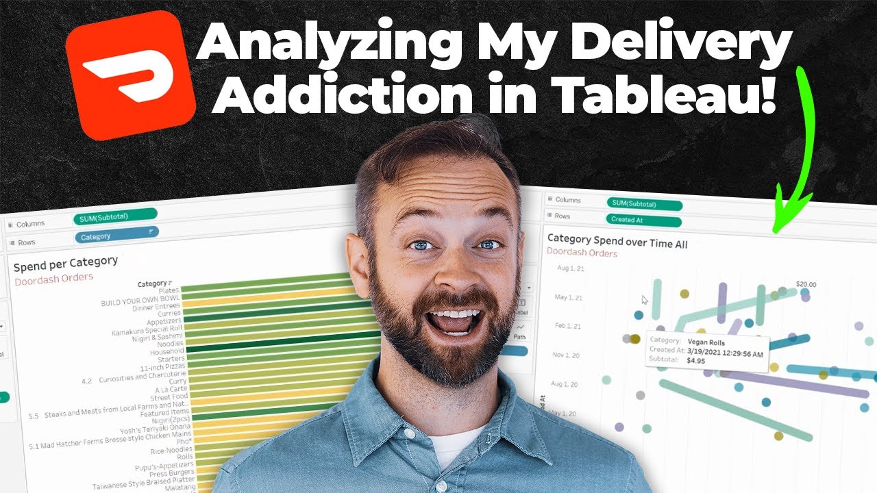 🔓✨ Unleash Your DoorDash Data: Visualize and Analyze with Excel and Tableau! 📊💻