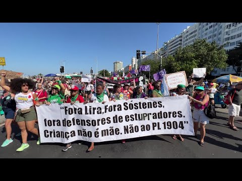 Rights activists protest in Rio as Congress debates abortion bill | AFP