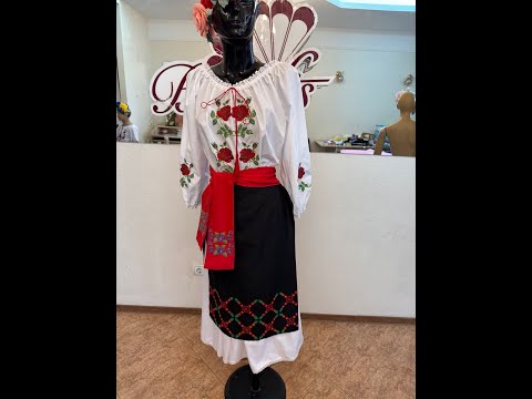 Молдавская национальная блуза J 0348(4806) - video 3
