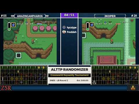 ALttPR Crossworld Keysanity Tournament: LB Round 2 - AmazingAmpharos vs. jkoper