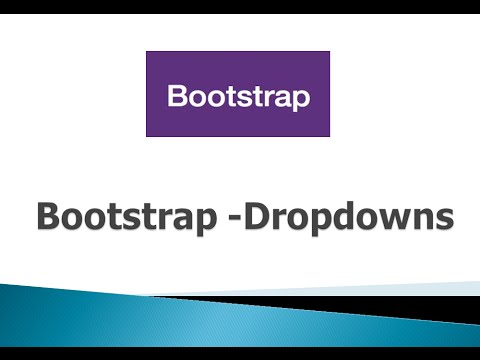 Bootstrap 3 Tutorials - #9 Dropdowns
