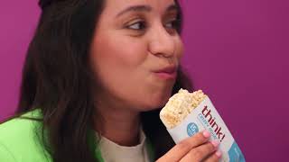 think! don't think. think! Work Crispy Squares