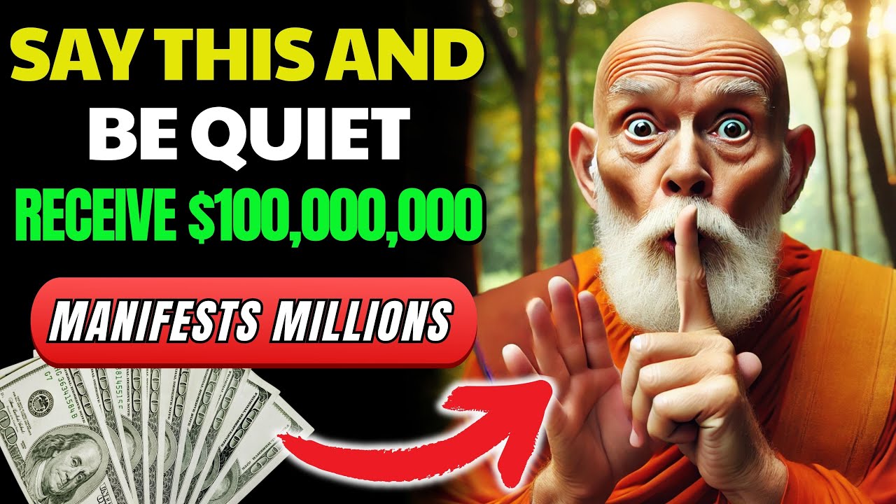 SAY These 2 WORDS and the MONEY Will Arrive in Less than 24 Hours I Buddhist Teachings