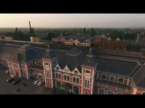 Miskolc, Tiszai pályaudvar - drón légifelvétel