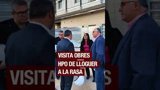 Visita d'obres als habitatges d'HPO del carrer Alt de Sant Pere