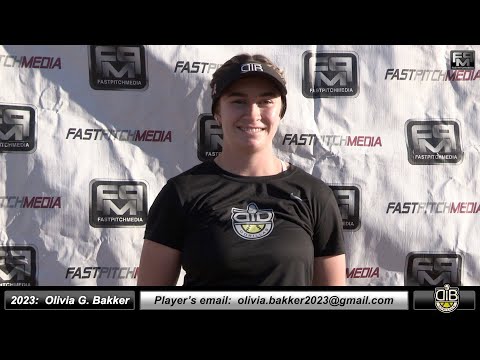 2023 Olivia Bakker - 4.579 GPA - Pitcher and First Base Softball Skills Video DIB