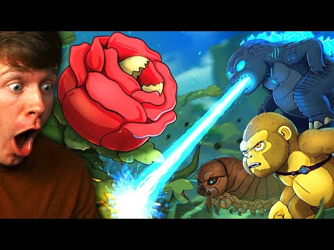 BABY GODZILLA, BABY KONG and BABY MOTHRA vs BABY BIOLLANTE (Reaction)