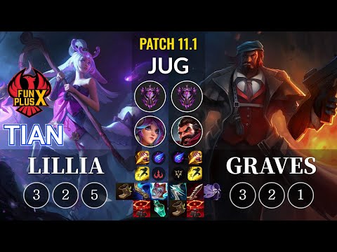 FPX Tian Lillia vs Graves Jungle - KR Patch 11.1