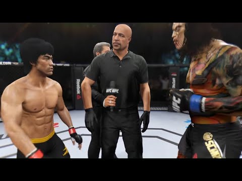 Bruce Lee vs. Big Scarecrow - EA Sports UFC 2 - Dragon Fights 🔥🐲