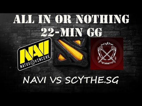 EPIC GAME - ALL IN OR NOTHING - NaVi vs Scythe.SG - Dota 2 international