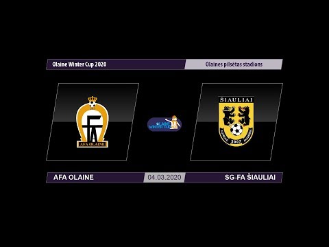 U-16 AFA Olaine - SG-FA Šiauliai (Olaine Winter Cup 2020)