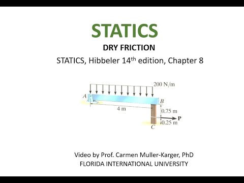 STATICS, Example 8.5 Dry friction