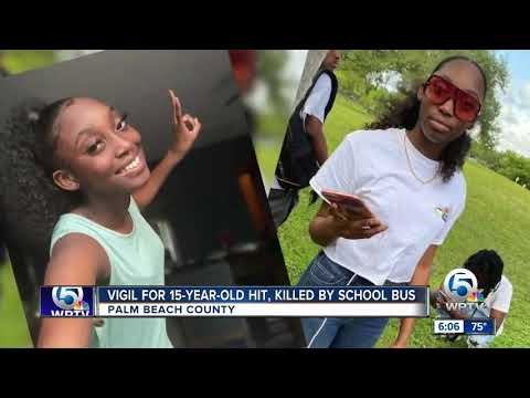 Vigil on Friday for teen hit and killed by school bus in suburban West Palm Beach